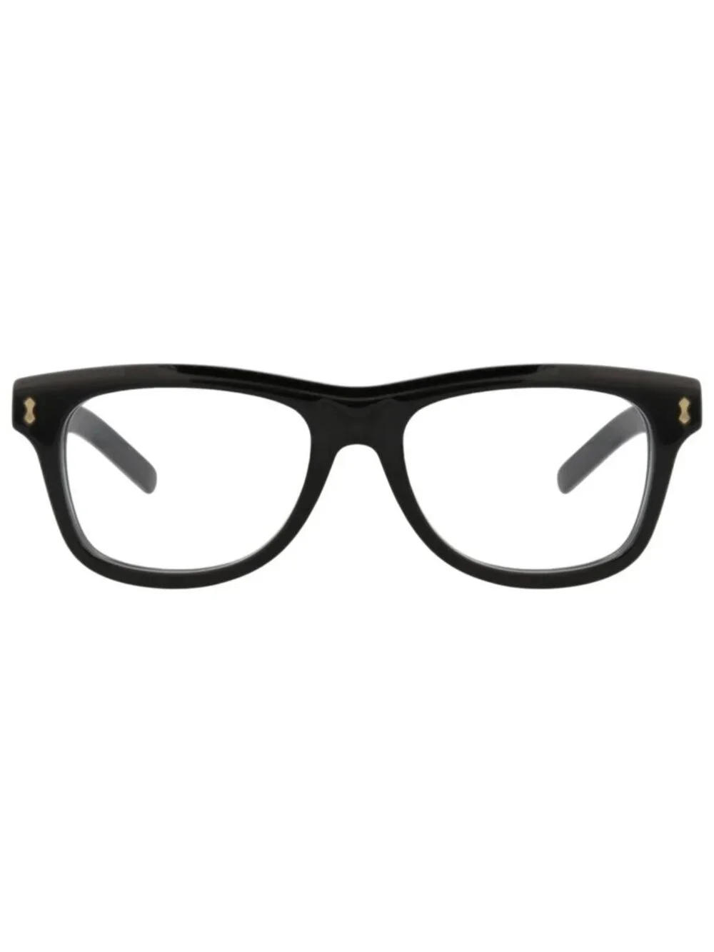 New Gucci Women's Eyeglasses Square Rectangle Recycled Acetate Frame Mens Black